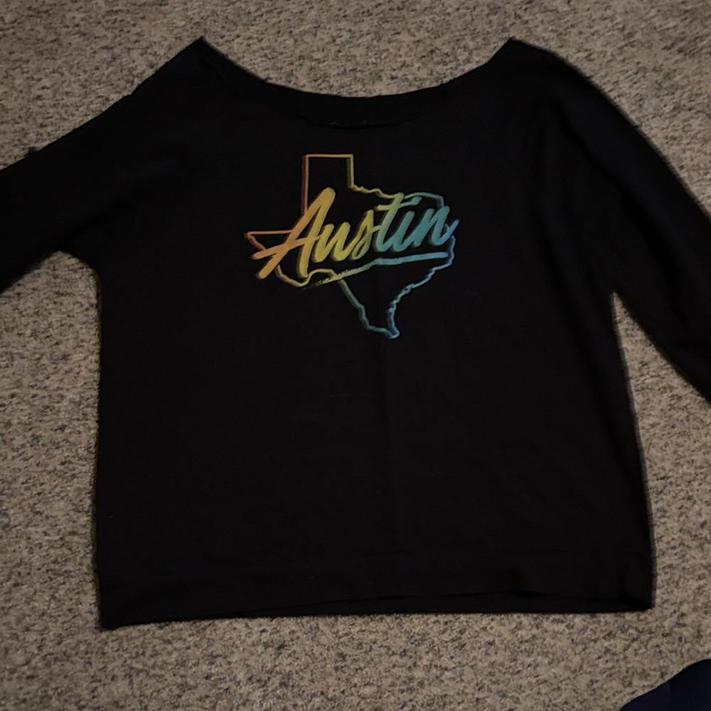 Black Austin Graphic Sweatshirt
